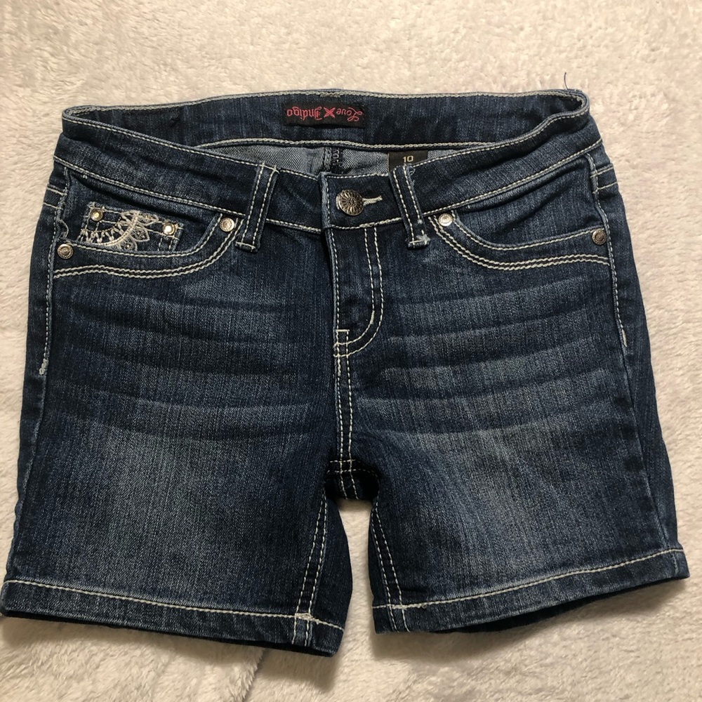 Indigo Blue Denim Shorts